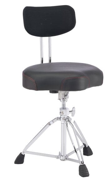 Pearl Roadster Saddle Style Throne w/ Backrest (D-3500BR) NEW HARDWARE Pearl 