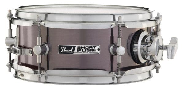 Pearl Short Fuse 10" x 4.5" Snare Drum w/ Rotating Mounting Clamp - Brushed Pewter (SFS10C750) NEW SNARE DRUMS Pearl 