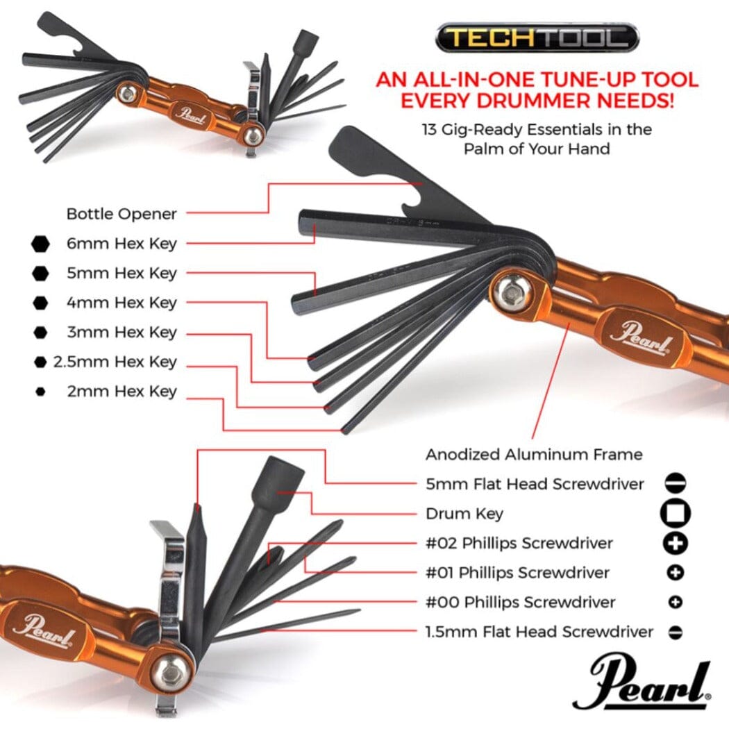 Pearl Tech Tool (PTT13) NEW DRUM ACCESSORIES Pearl 