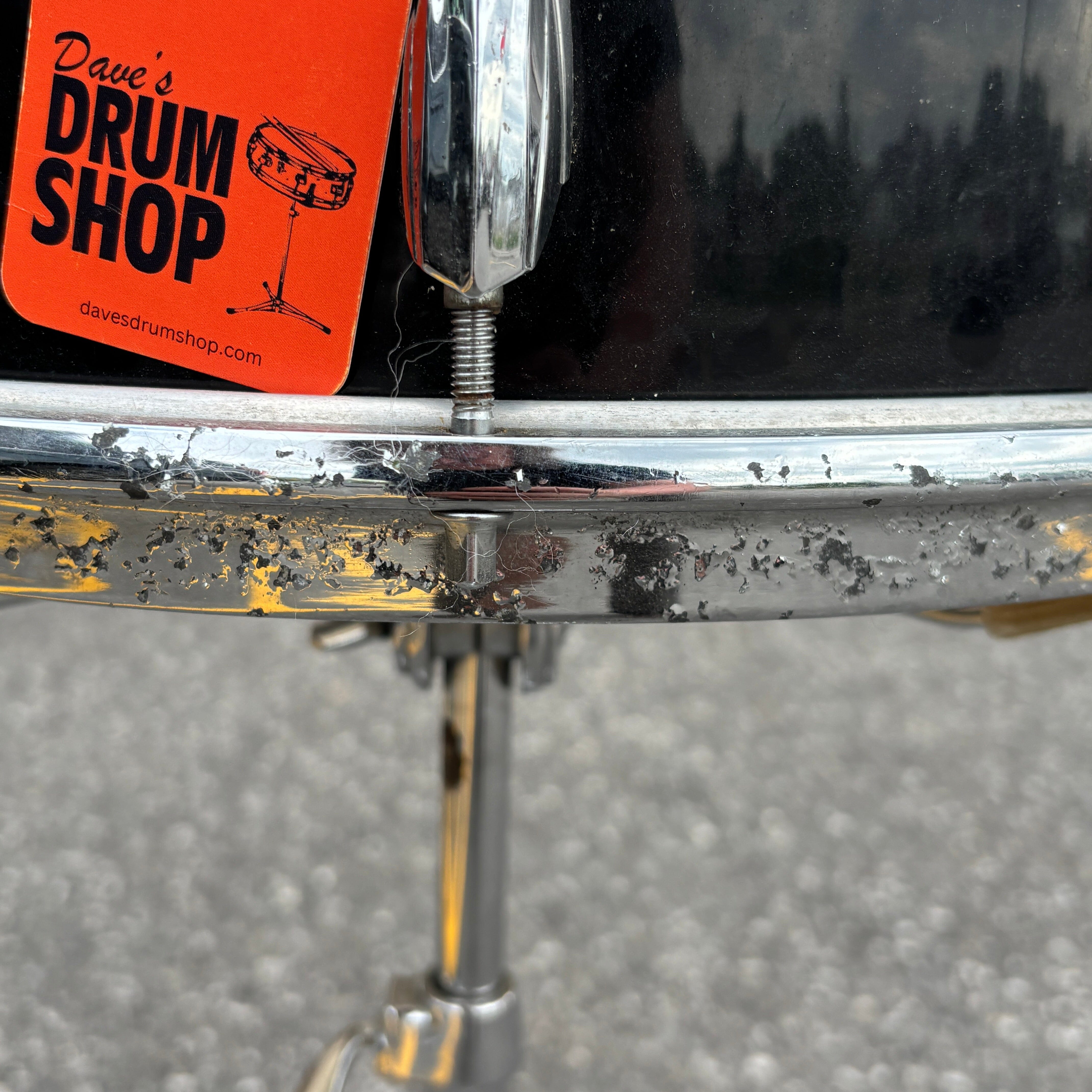 Premier Black Shadow 14x8 Snare Drum CONSIGNMENT DRUM KIT Premier 