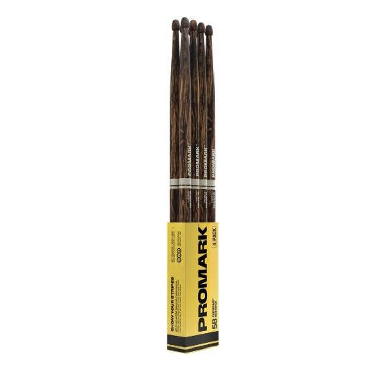 ProMark 5B Firegrain Rebound Lacquered Drum Sticks 4-Pack (R5BFG-4P) DRUM STICKS Promark 