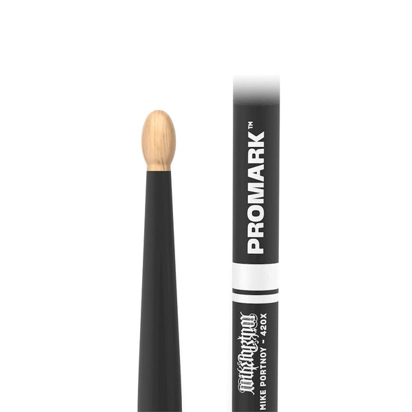 ProMark Mike Portnoy ActiveGrip 420X Hickory Oval Wood Tip (TXMP420XW-AG) NOS