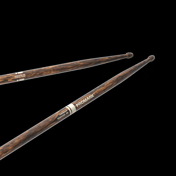 Promark Rebound 2B Drum Sticks, Lacquered FireGrain w/ Wood Tips (R2BFG) DRUM STICKS Promark 
