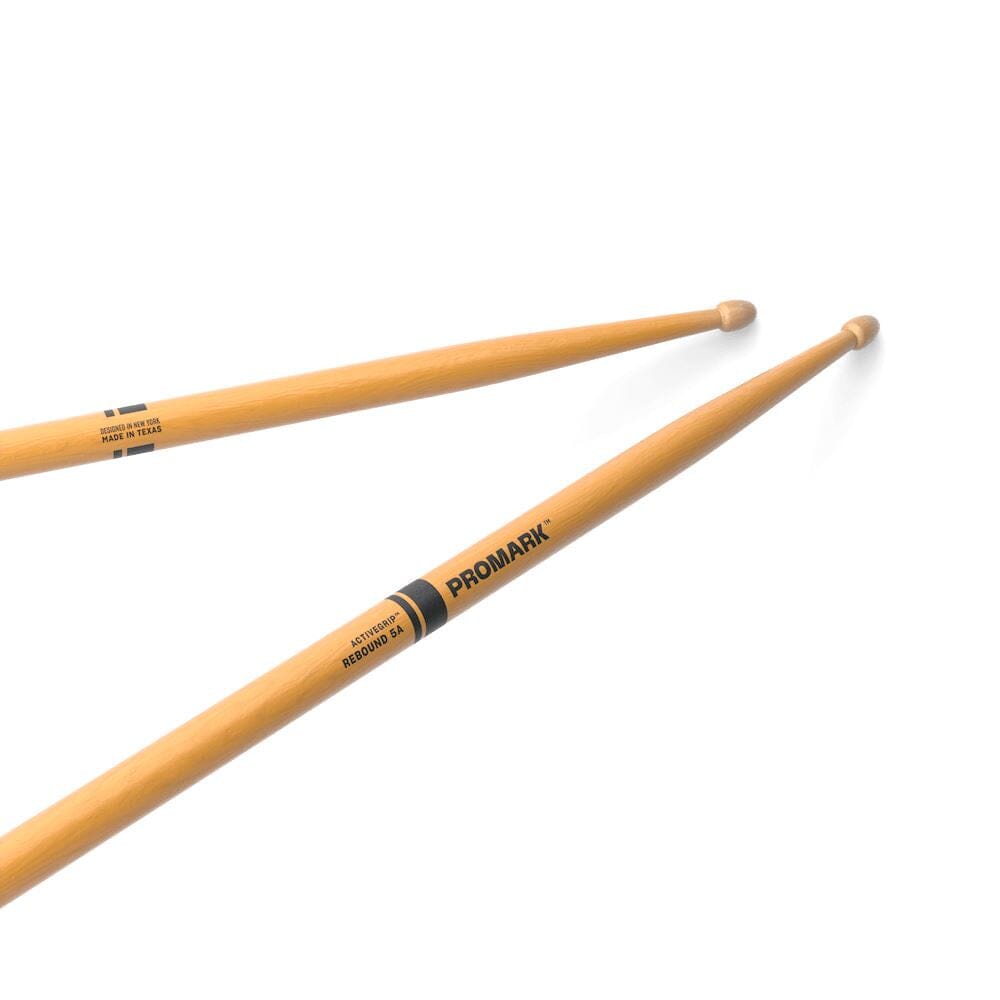 ProMark Rebound 5A Hickory Active Grip Clear Drum Sticks (R5AAGC) DRUM STICKS Promark 