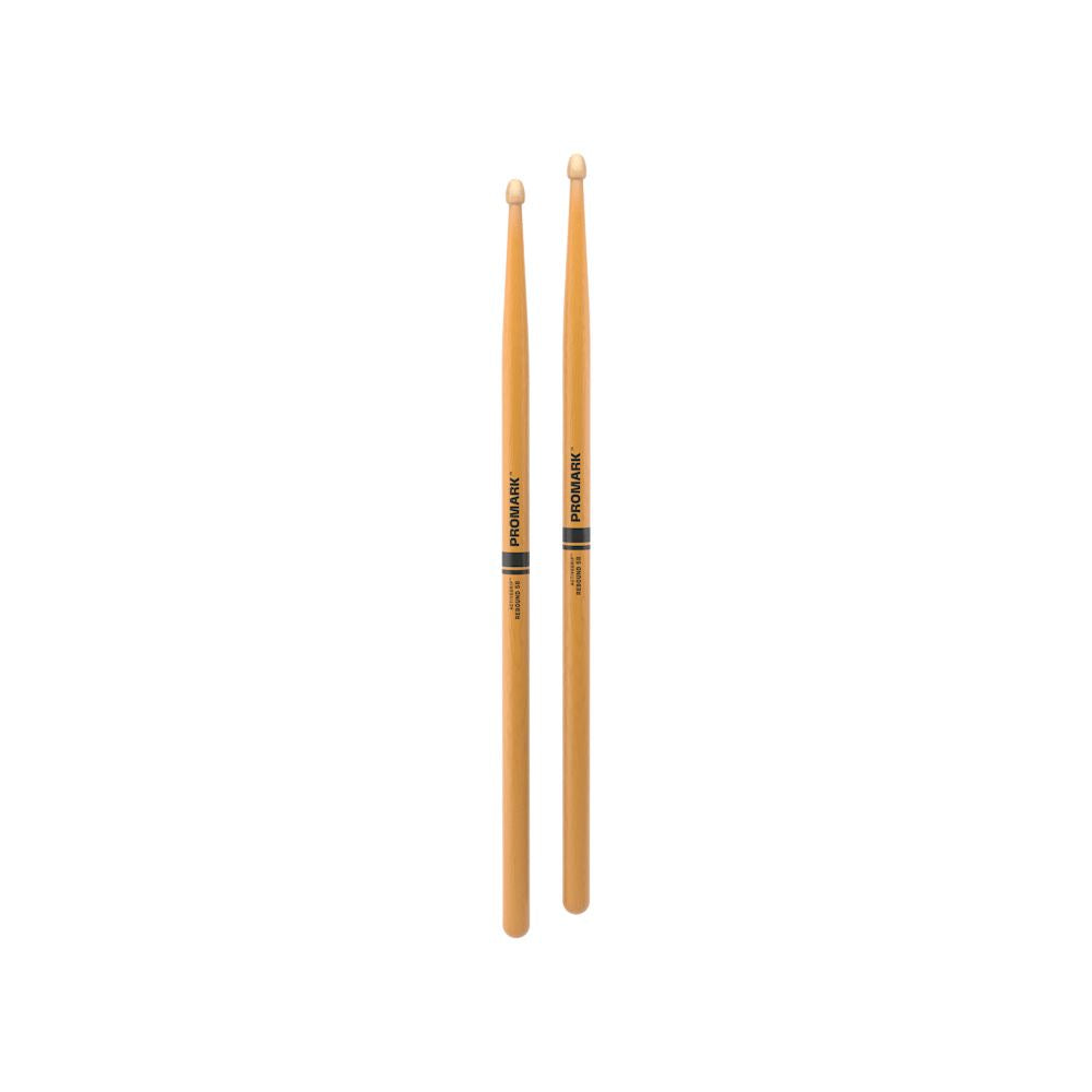 ProMark Rebound 5B ActiveGrip Clear Hickory Drum Sticks, Wood Tips (R5BAGC) DRUM STICKS Promark 
