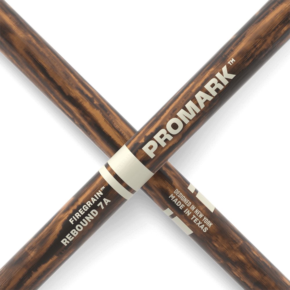ProMark Rebound 7A Drum Sticks, Lacquered FireGrain (R7AFG) DRUM STICKS Promark 