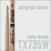 ProMark Steve Ferrone Drum Sticks, Lacquered Hickory (TX735W) NOS DRUM STICKS Promark 