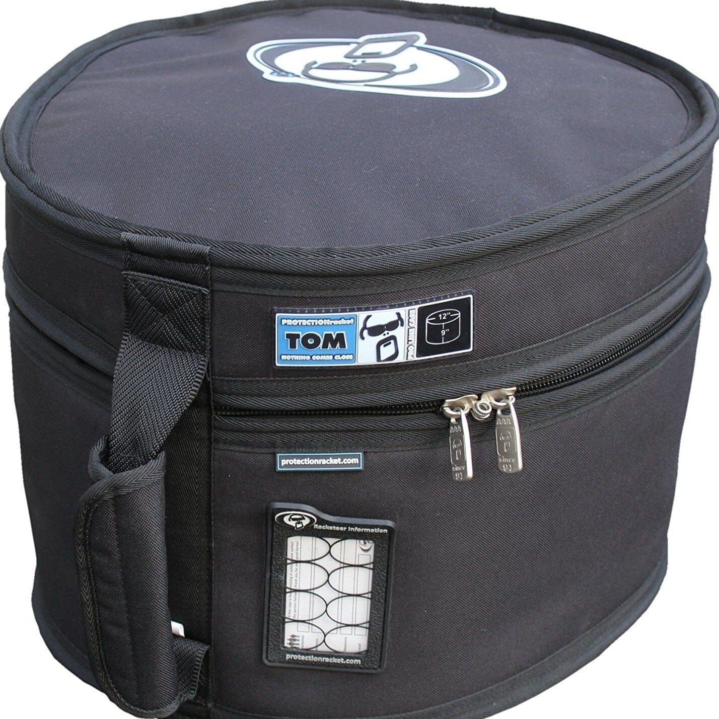 Protection Racket 12x8 Egg Shaped Standard Tom Case (5012-10) NEW CASES Protection Racket 