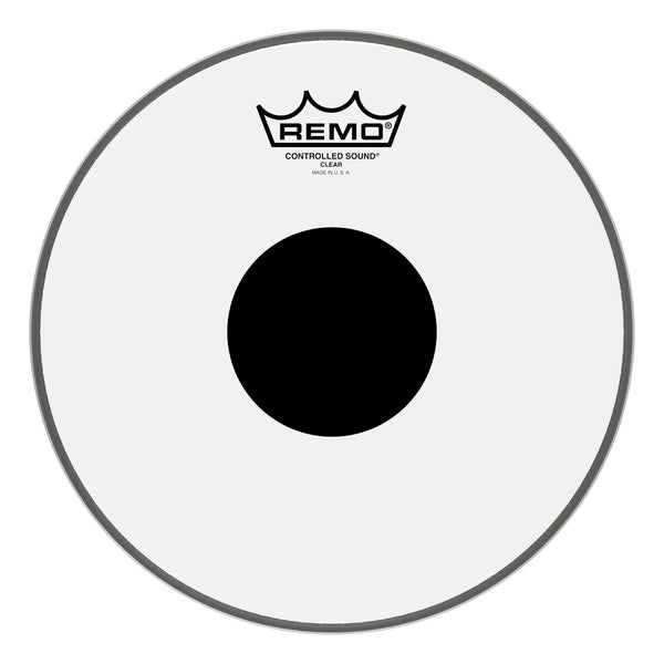 Remo 10" Controlled Sound Clear Drum Head With Black Dot (CS-0310-10) DRUM SKINS Remo 