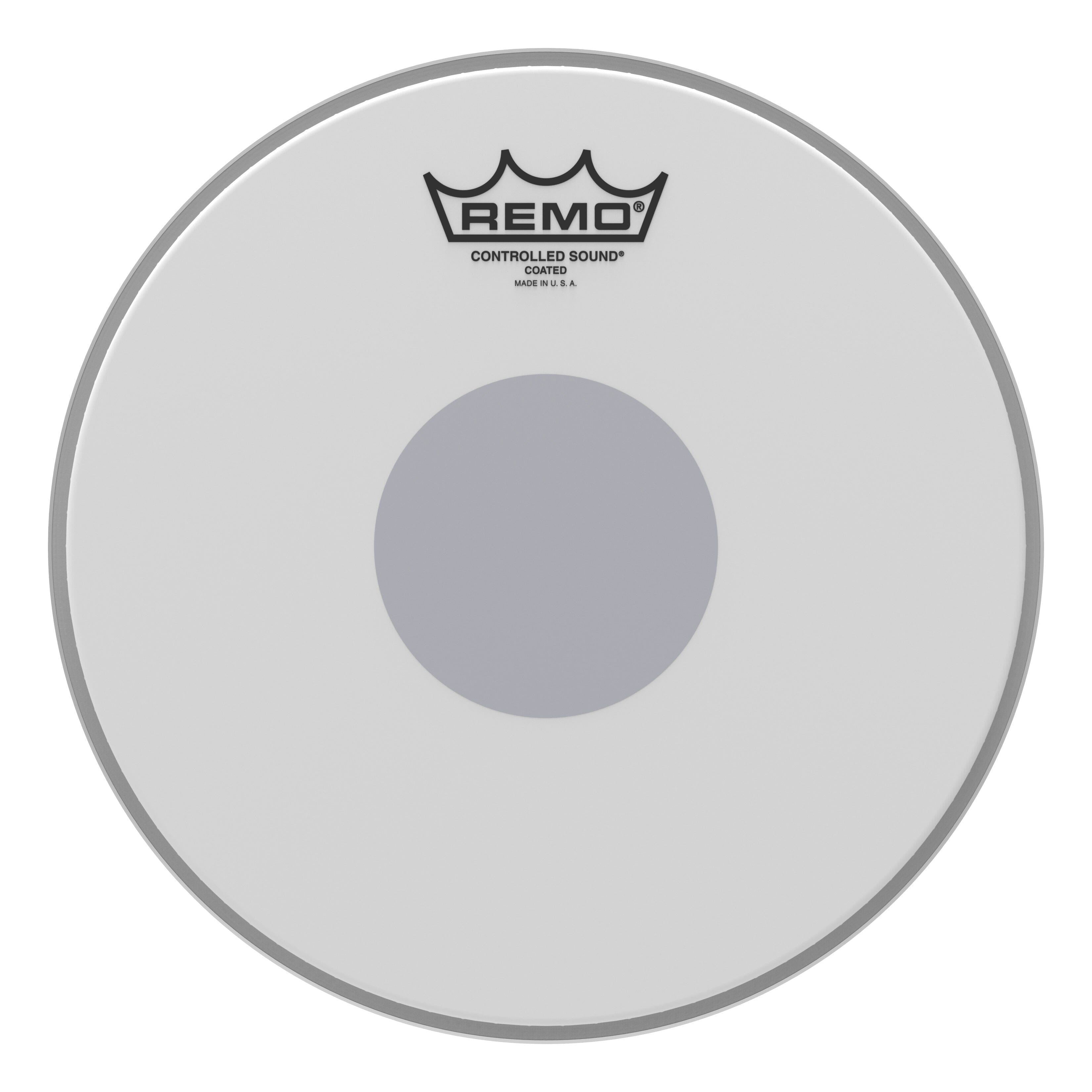 Remo 10" Controlled Sound Coated Black Dot Drum Head - Bottom Black Dot (CS-0110-10) DRUM SKINS Remo 