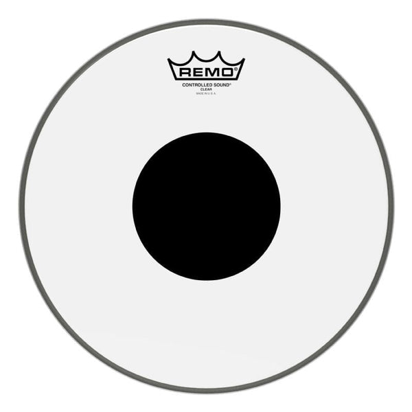 Remo 12" Controlled Sound Clear Drum Head w/ Black Dot (CS-0312-10) DRUM SKINS Remo 