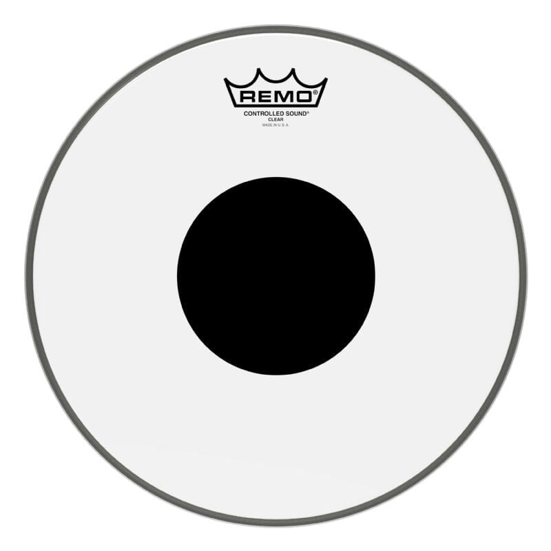 Remo 12" Controlled Sound Clear Drum Head w/ Black Dot (CS-0312-10) DRUM SKINS Remo 