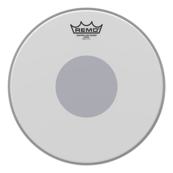 Remo 12" Controlled Sound Coated Black Dot Drum Head (CS-0112-10) DRUM SKINS Remo 