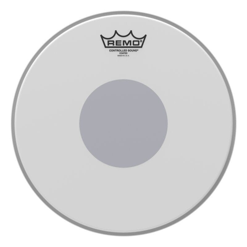 Remo 12" Controlled Sound Coated Black Dot Drum Head (CS-0112-10) DRUM SKINS Remo 
