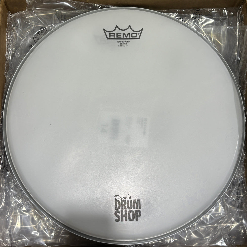 Remo 14" BE Coated Drum Heads w/ Dave's Drum Shop Logo DRUM SKINS Remo 