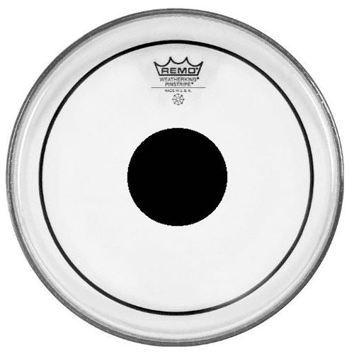 Remo 14" Clear Pinstripe w/ Black Dot Top (PS-0314-10) drum skin Remo 