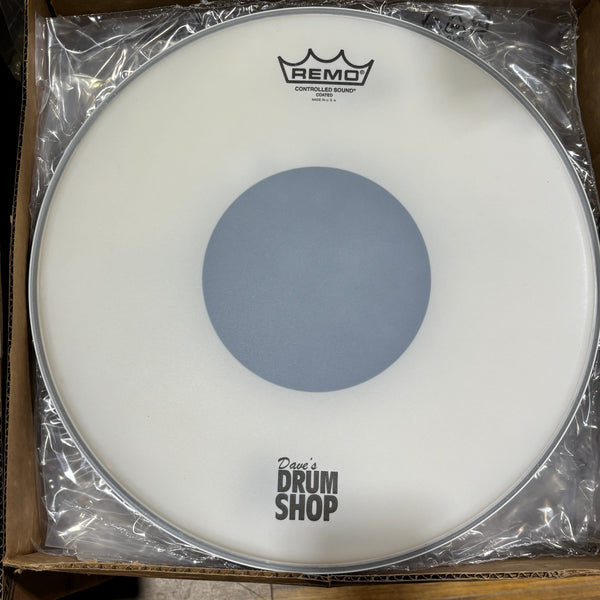 Remo 14" CS Coated Drum Heads w/ Dave's Drum Shop Logo DRUM SKINS Remo 