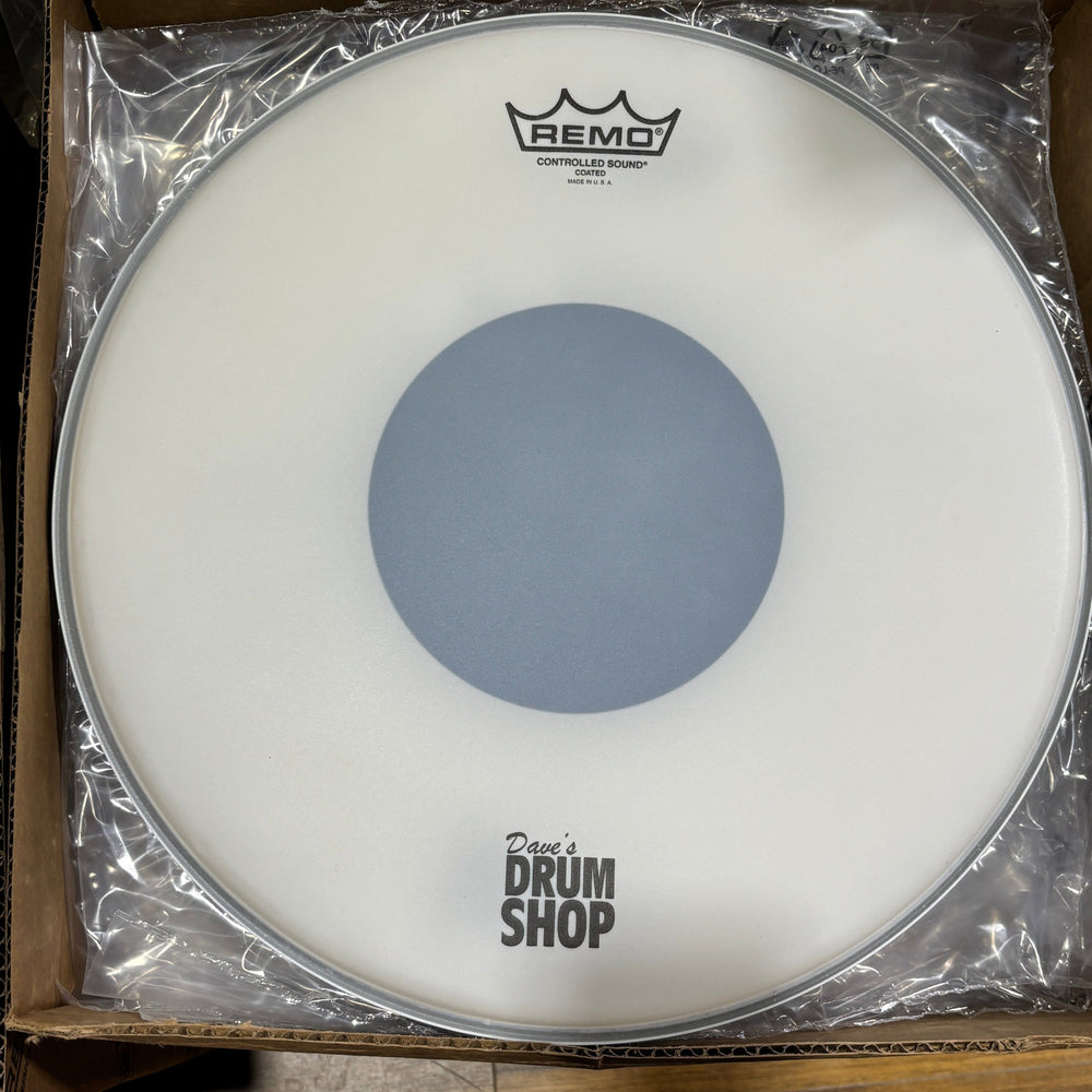 Remo 14" CS Coated Drum Heads w/ Dave's Drum Shop Logo DRUM SKINS Remo 