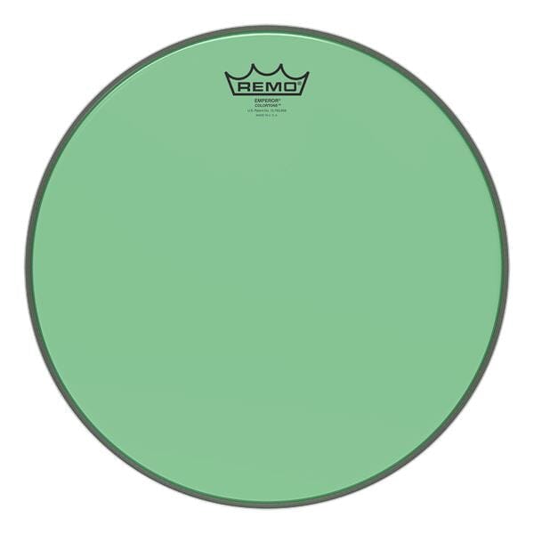 REMO 15" COLORTONE DRUM HEAD, Green (BE-0315-CT-GN) DRUM SKINS Remo 