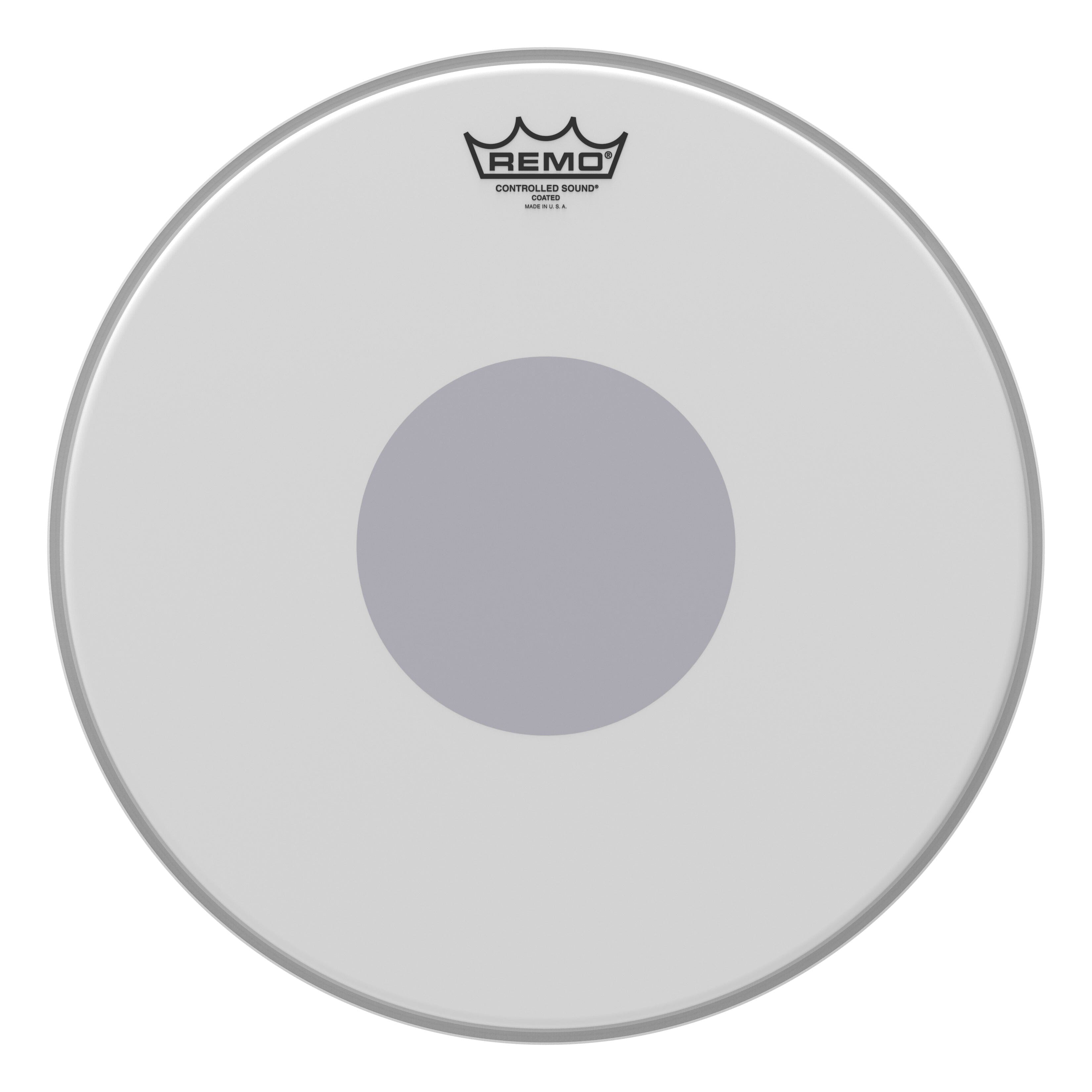 Remo 15" Controlled Sound Coated Black Dot Drum Head - Bottom Black Dot (CS-0115-10) DRUM SKINS Remo 