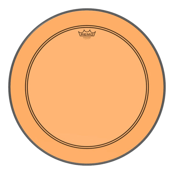 Remo 18" Powerstroke 3 Colortone Bass Drum Head, Orange (P3-1318-CT-OG) DRUM SKINS Remo 
