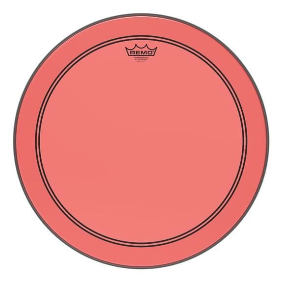 Remo 18" Powerstroke 3 Colortone Bass Drum Head, Red (P3-1318-CT-RD) DRUM SKINS Remo 