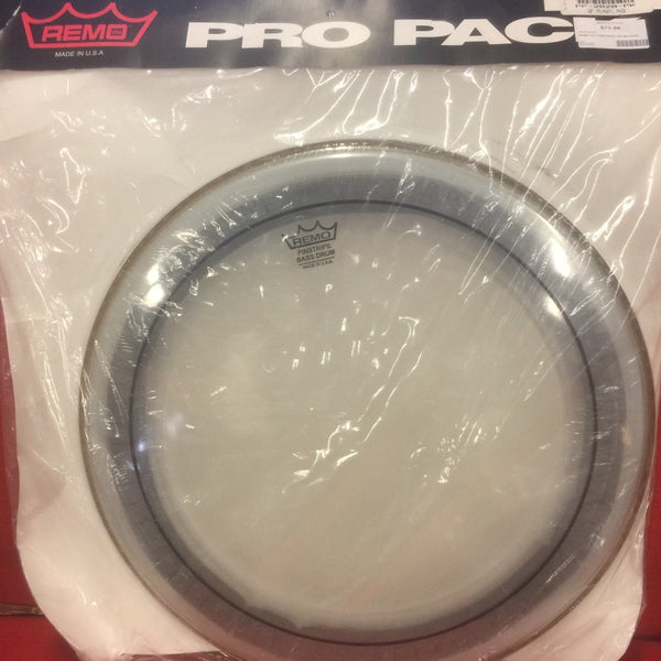 Remo 20″ Pinstripe Bass Drum Head & Muffle Ring (PF-2020-PK) DRUM SKINS Remo 