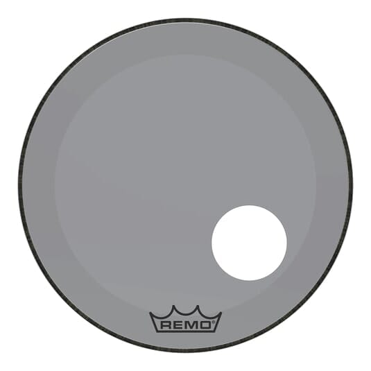 Remo 20" Powerstroke 3 Colortone Drum Head w/ Port, Smoke (P3-1320-CT-SMOH) DRUM SKINS Remo 