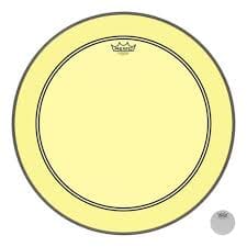 Remo 24" Powerstroke 3 Colortone Bass Drum Head, Yellow (P3-1324-CT-YE) DRUM SKINS Remo 