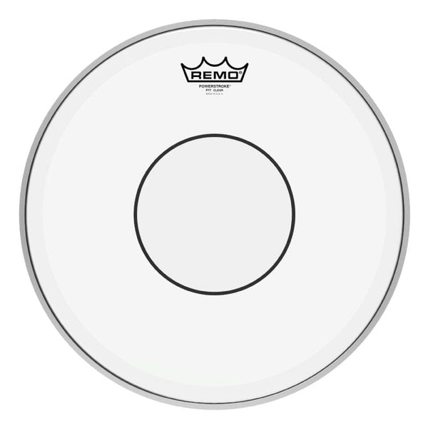 Remo Powerstroke 77 Clear Clear Dot Drumhead - Top Clear Dot, 14" (P7-0314-C2) DRUM SKINS Remo 