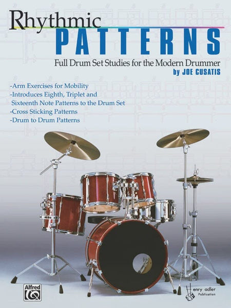 Rhythmic Patterns: Full Drum Set Studies for the Modern Drummer (1963) BOOKS VIDEOS DVD MAGAZINE Alfred 