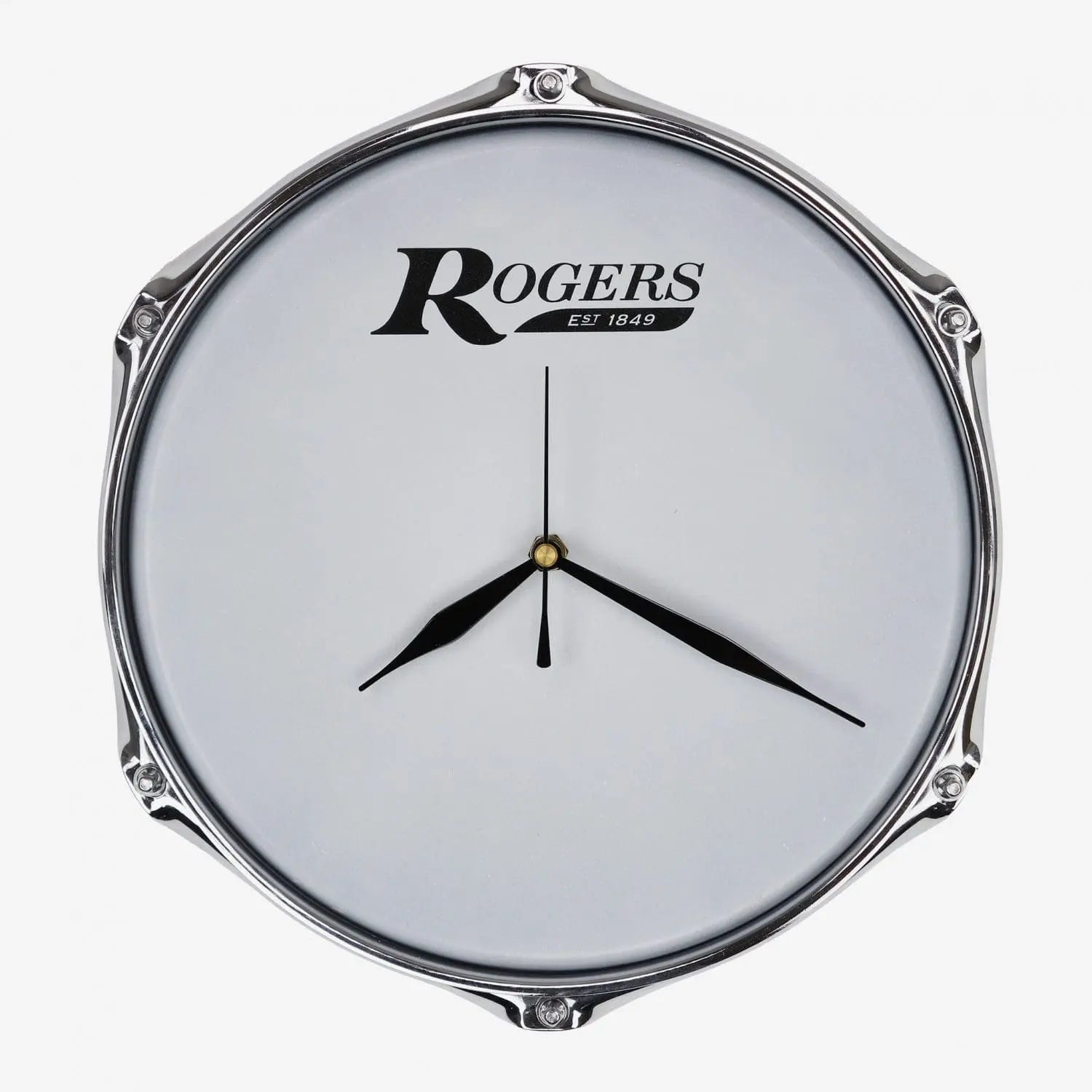 ROGERS 10" Drum Clock with Wall Mount (RACLOCK) NEW DRUM ACCESSORIES Rogers 