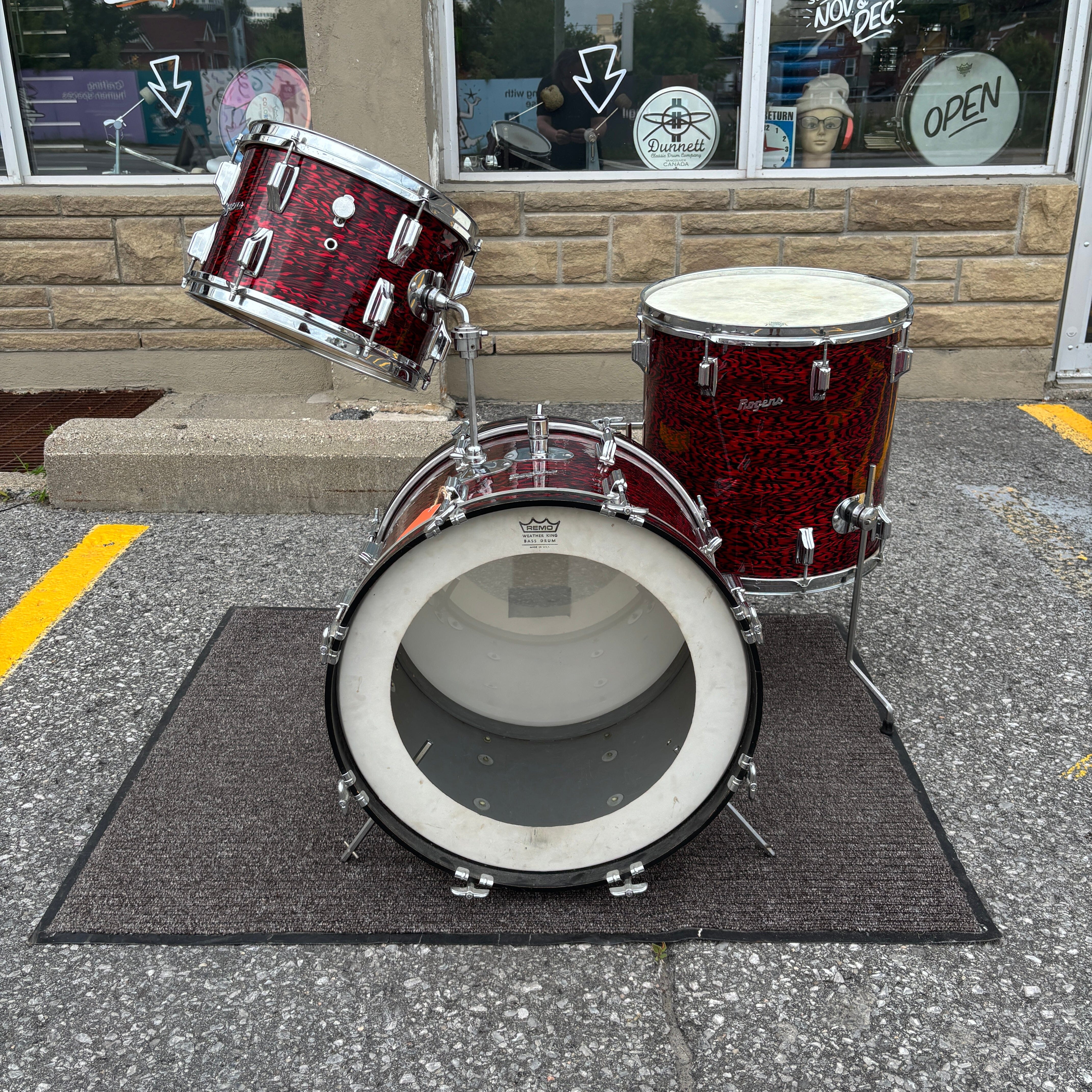 Rogers 12/16/20 Red Onyx Holiday Vintage Drums Rogers 