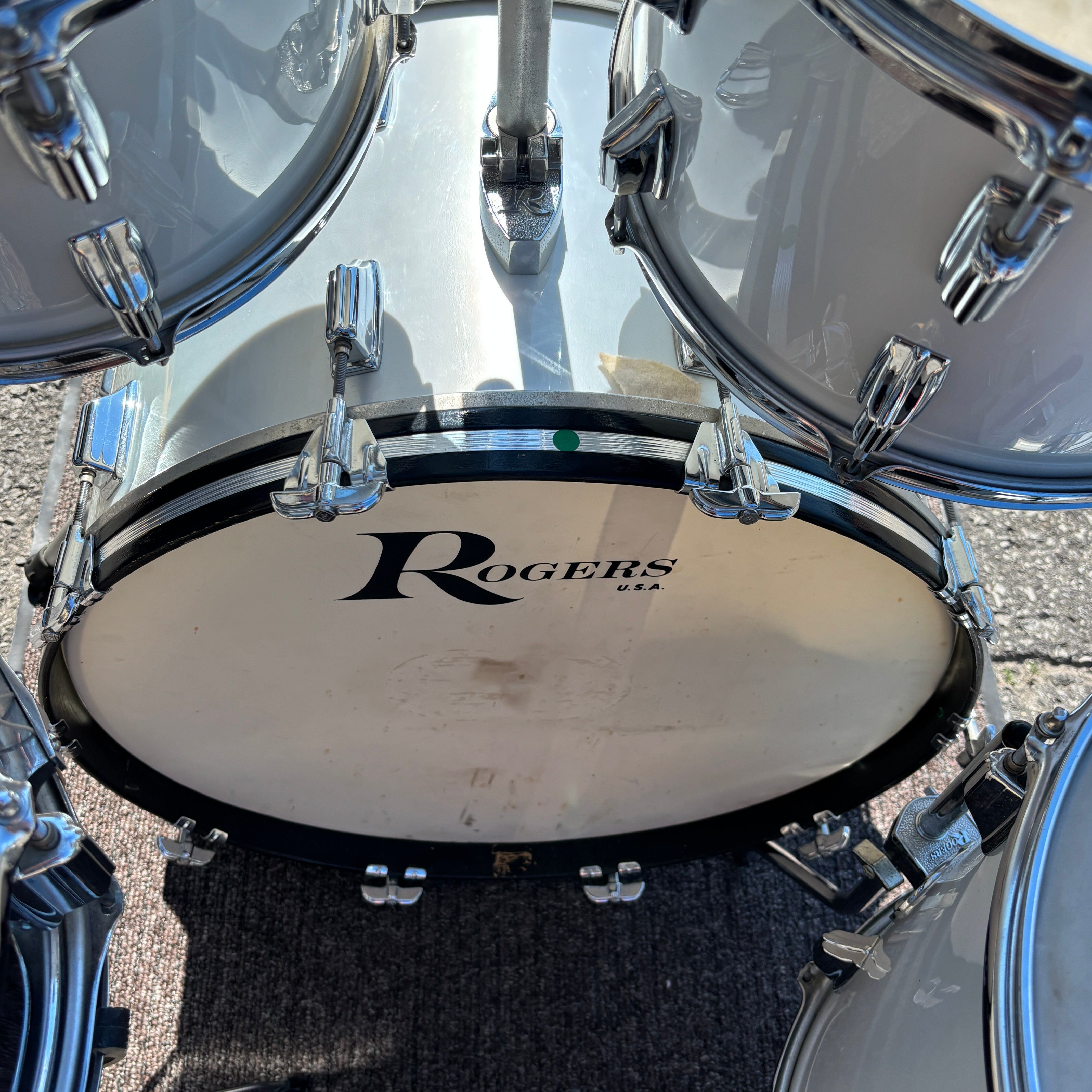 Rogers 1977/78 Metallic Silver 13/14/16/22 USED DRUM KIT Rogers 