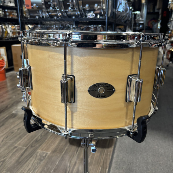 Rogers 8x14 Satin Natural Powertone (Used) USED SNARE DRUMS Rogers 