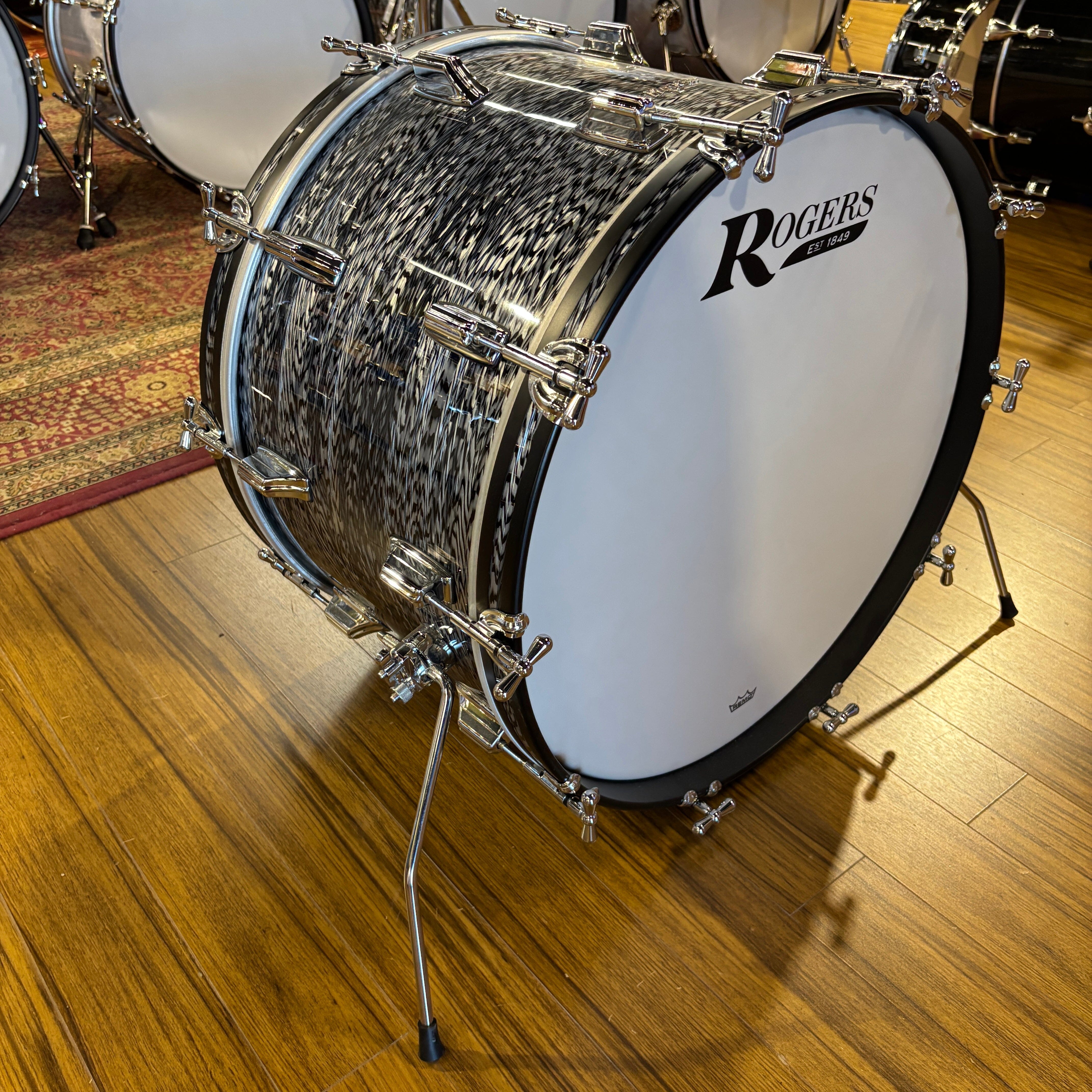 Rogers Cleveland 3-Piece Shell Pack, 13/16/22, Sky Blue Onyx (CLE0322HXSBO) Drum Kits Rogers 