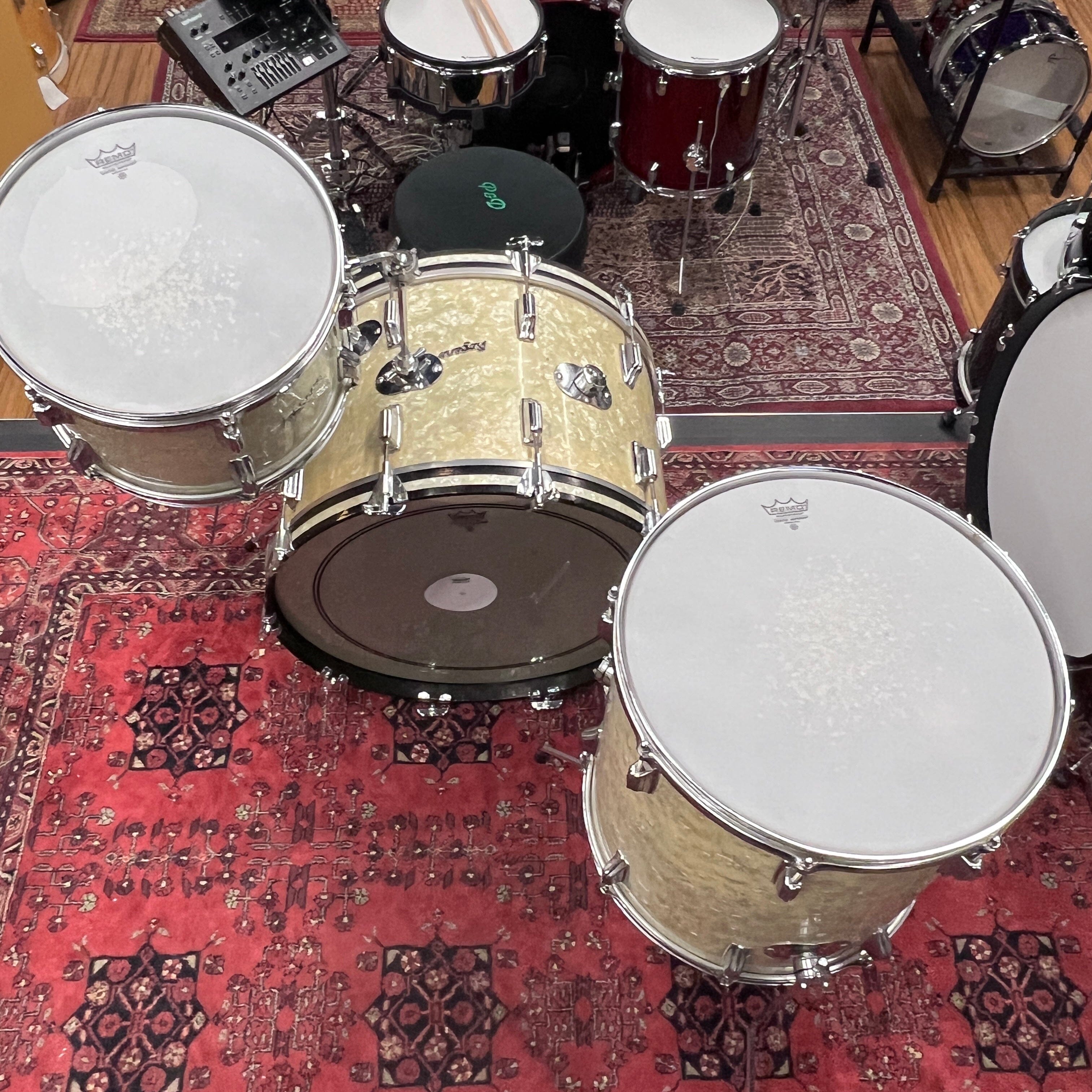 Rogers Fullerton "Power Tone" 3pc Set Early 70s drum kit Rogers 