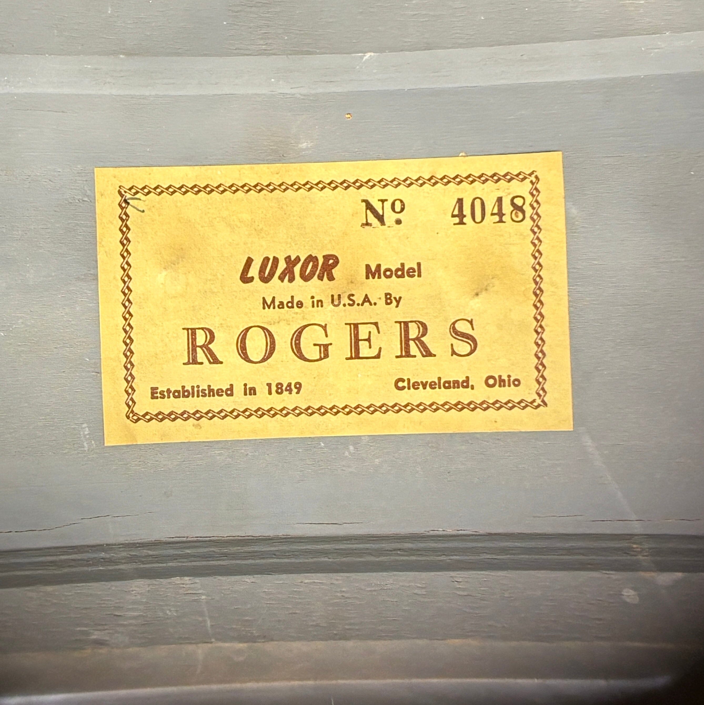 Rogers Luxor Snare B&B Lugs Black Pearl USED SNARE DRUMS Rogers 