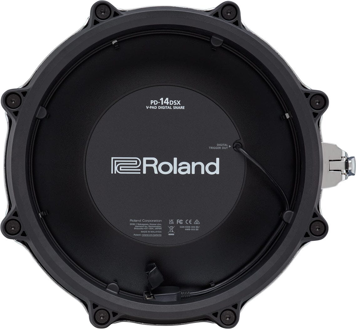 Roland Digital 14-Inch Snare Pad with Advanced Sensors and a Traditional Throw-Off Lever (PD-14DSX) New Electronics Roland 