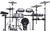 Roland TD713 | V-Drums Streamlined V-Drums kit with V71 module, new PD-14DSX digital snare, and digital ride and hi-hat. New Electronics Roland 