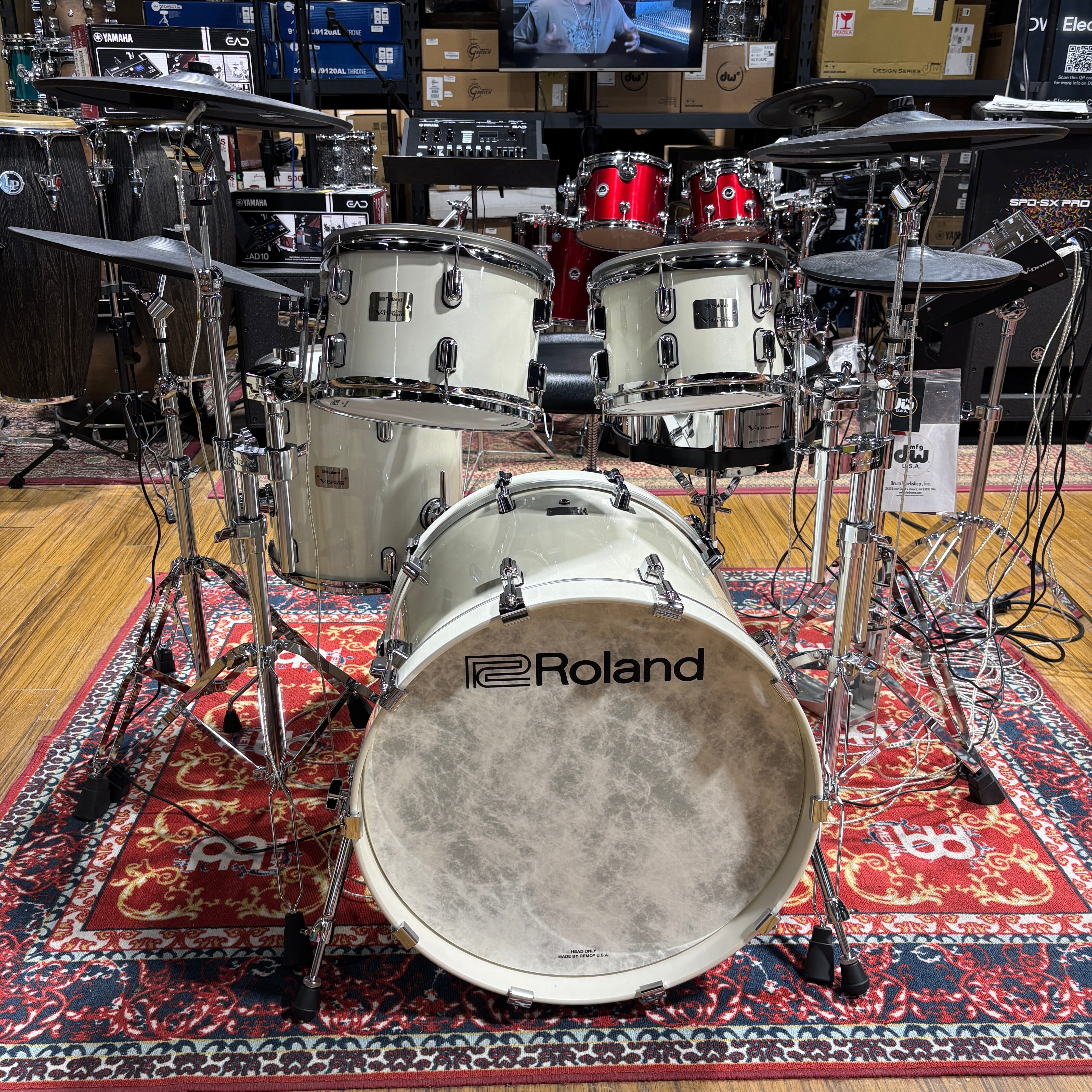 Roland VAD706 - TD50X Polished White (USED) New Electronics Roland 