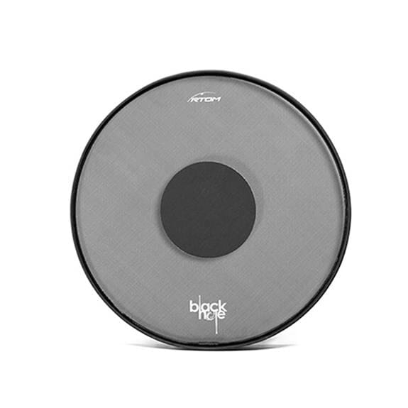 RTOM 13" Black Hole Snap-on Tuneable Mesh Head Practice Pad (BLKHOL13) DRUM SKINS Rtom 