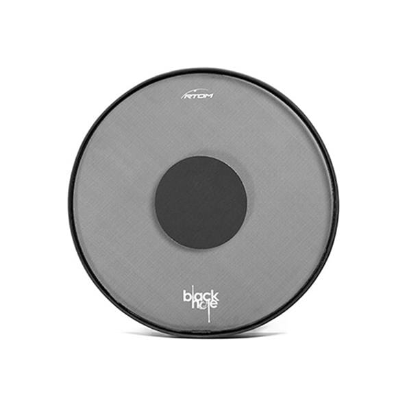 RTOM Black Hole Snap-on Tuneable Mesh Head Practice Pad - 16" Tom (BLKHOL16) DRUM SKINS Rtom 