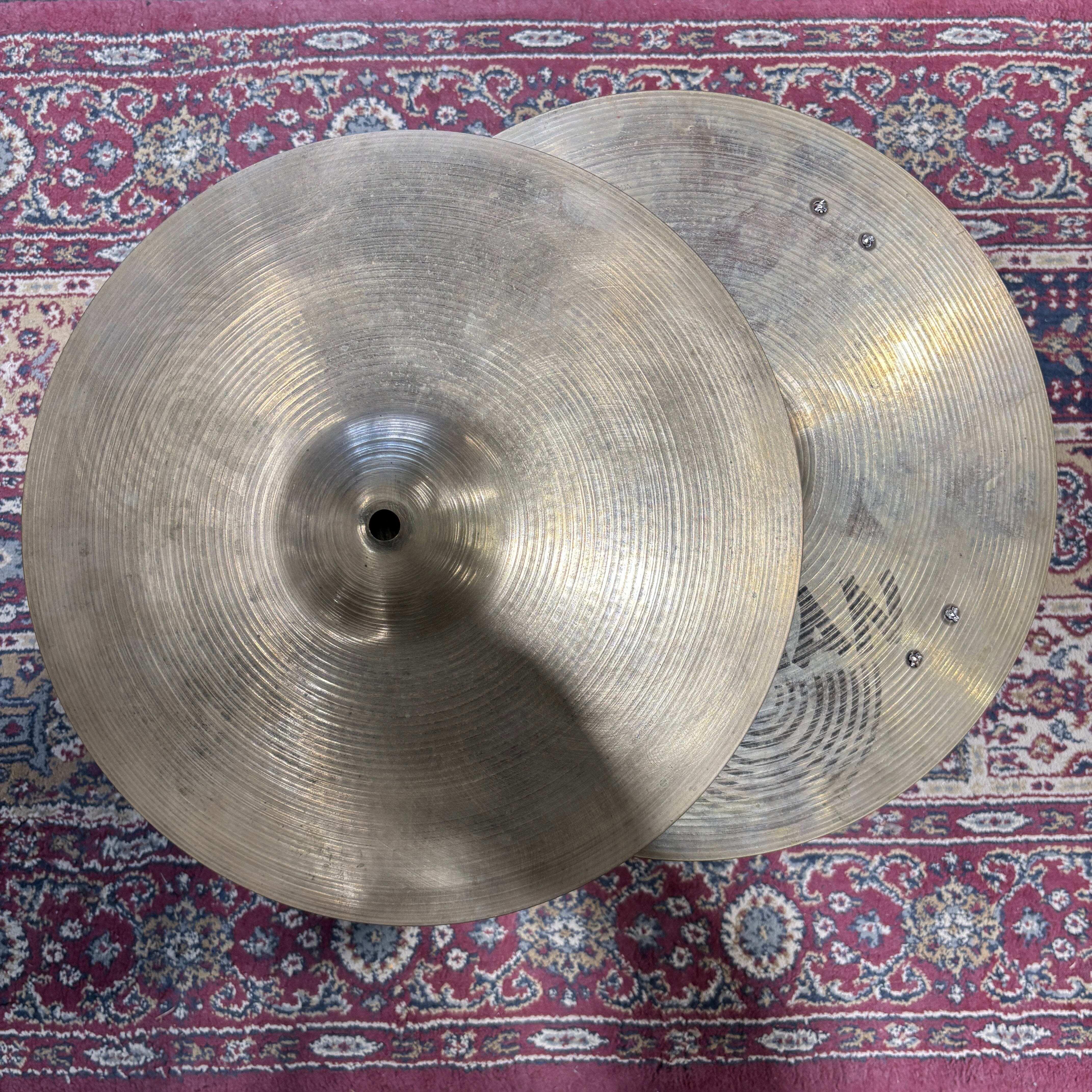 Sabian 14" AA Rock Sizzle Hats USED SABIAN CYMBAL Sabian 