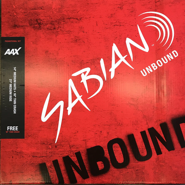 Sabian New AAX Box Set with Free 18" Thin Crash (25005XCP) NEW SABIAN CYMBALS Sabian 