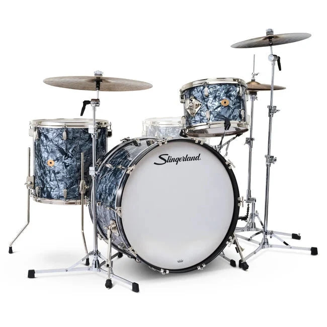 Slingerland 3PC Radio King Kit, Black Diamond 24/13/16 (SLKTFPK24N03AI069) NEW DRUM KIT Slingerland 