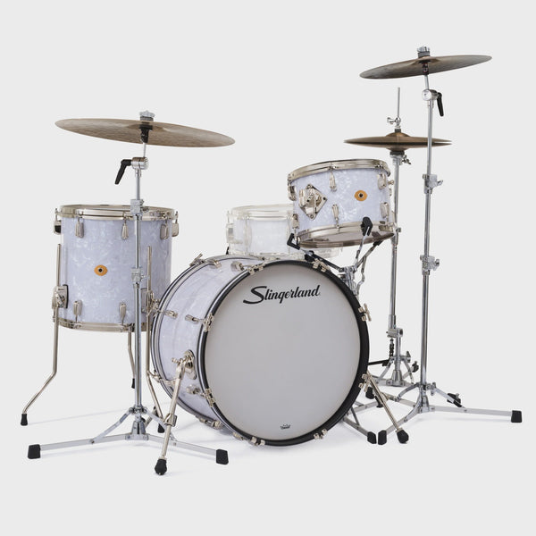Slingerland 3PC Radio King Kit in White Marine 20/12/14 NEW DRUM KIT Slingerland 