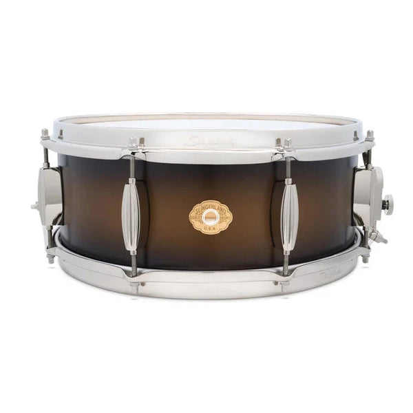 Slingerland 5.5x14 Mahogany/Poplar Snare, Black & Gold Lacquer, Nickel Hardware (SLLS5514SSK372) NEW SNARE DRUMS Slingerland 