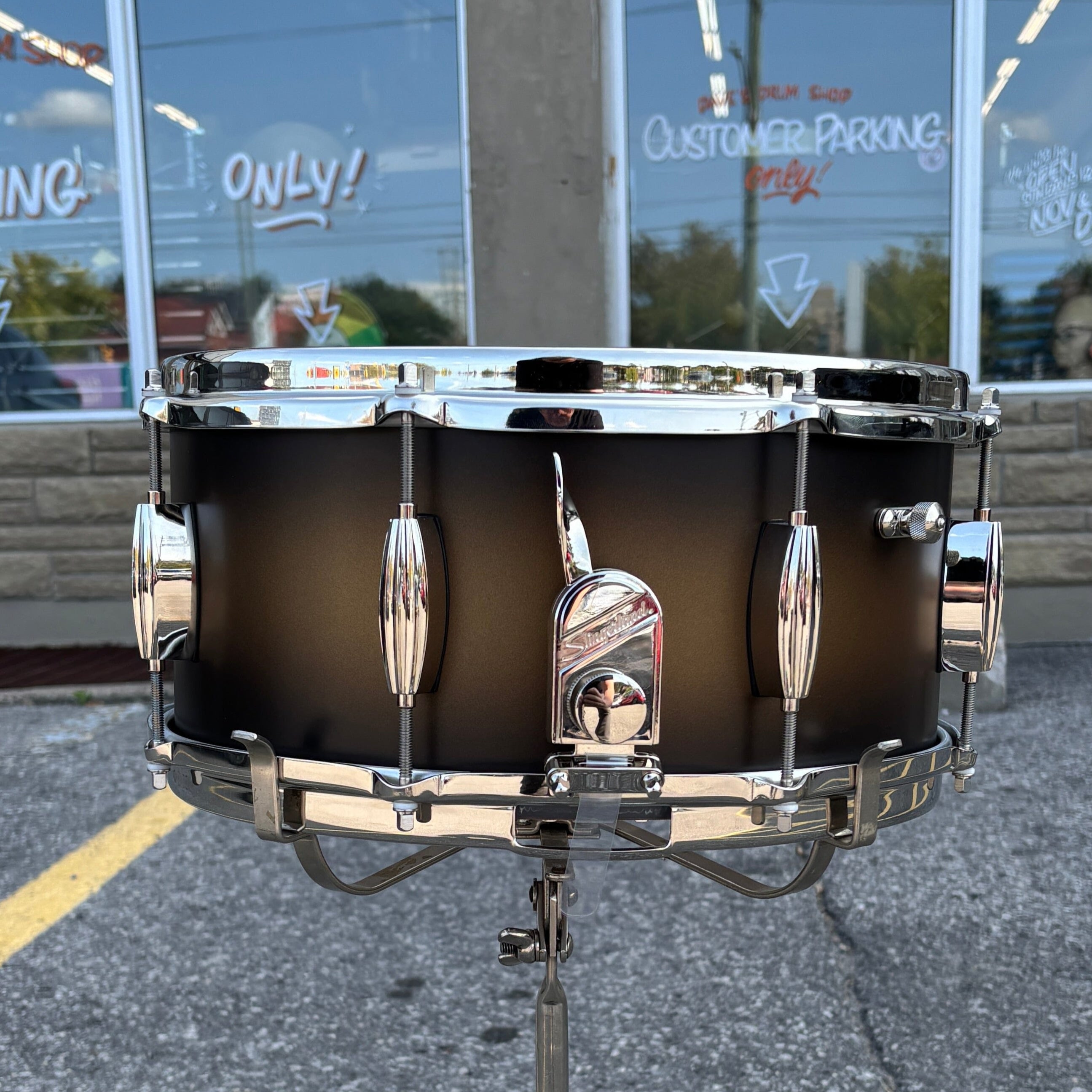 Slingerland 6.5x14 Mahogany/Poplar Snare, Black & Gold Lacquer, Nickel Hardware (SLLS6514SSK372) NEW SNARE DRUMS Slingerland 