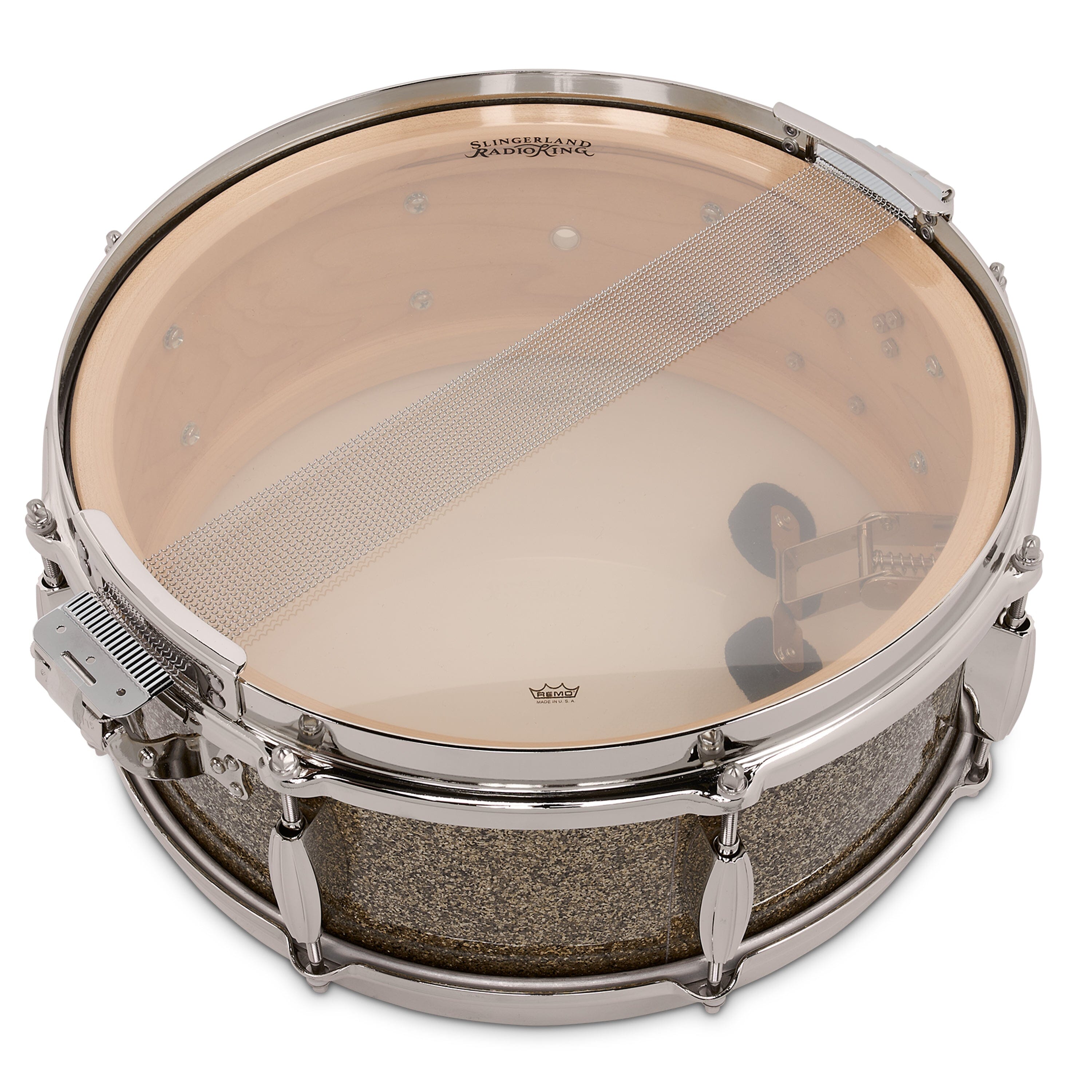 Slingerland Radio King 5.5x14 Solid Maple Snare, Gold Glass (SLFP5514SMK088) NEW SNARE DRUMS Slingerland 